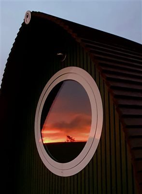 Beautiful sunsets at the Rowan Pod airhouses